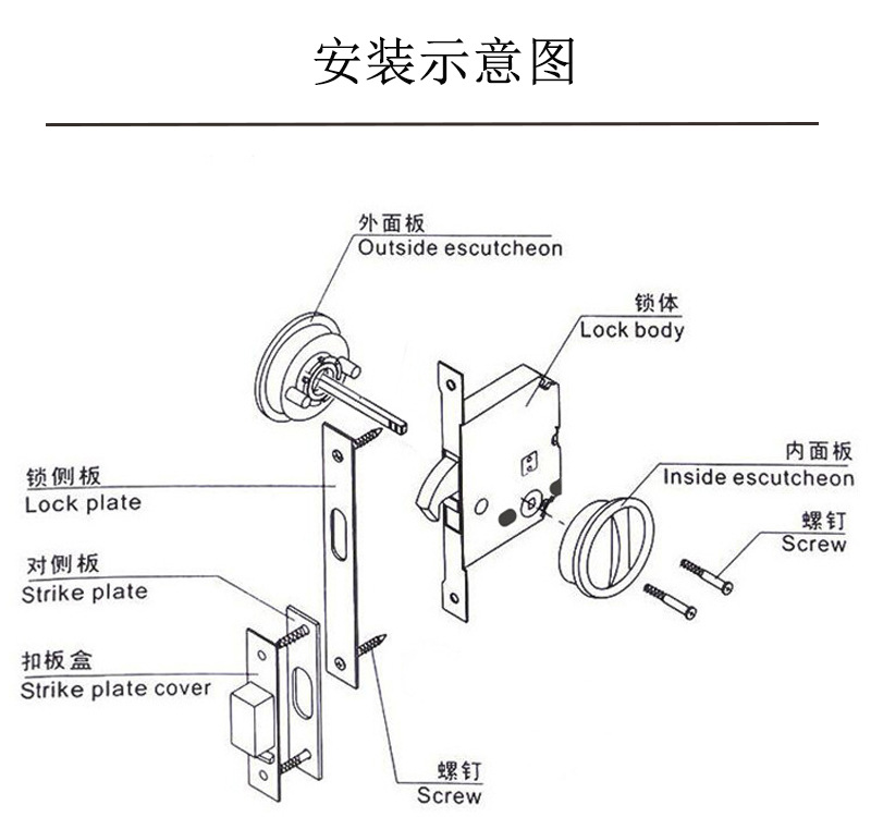 快猫在线免费观看快猫成人网站RSL-608BK 方形移门锁